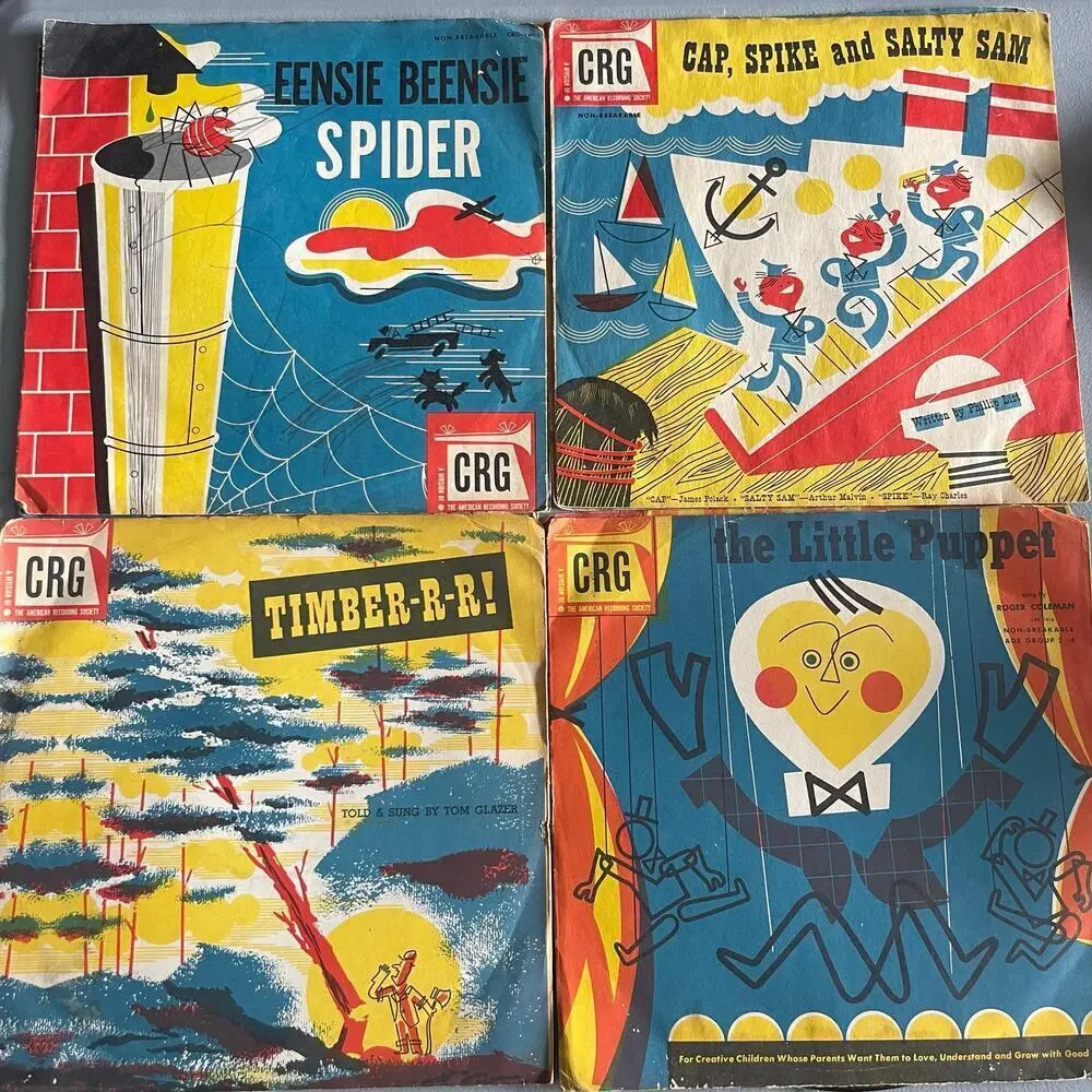 Children's Record Guild Vintage 12 Kids Record Albums Little Pedro , Fog Boat